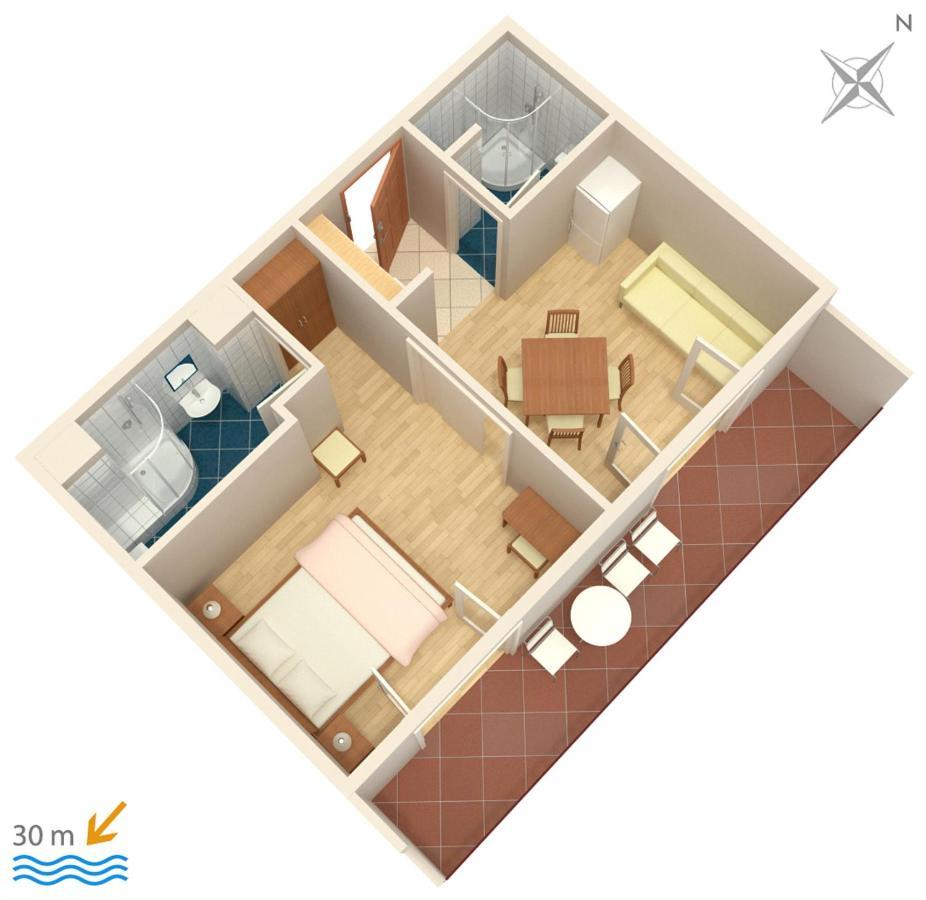 Apartment Igrane 311B Экстерьер фото